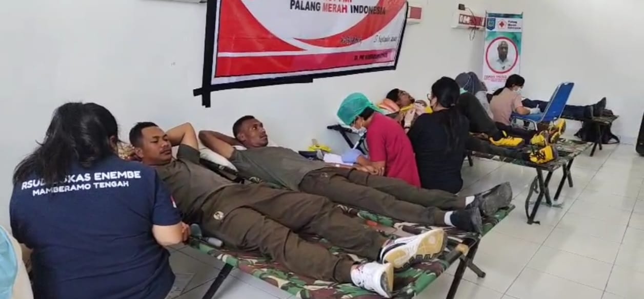 Gelar Donor Darah,PMi Mamteng Kumpulkan 60 Kantong Darah
